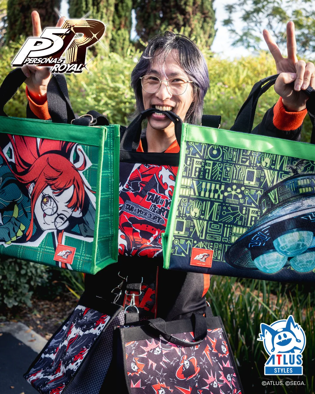 Persona 5 Royal: Multipurpose Structured Canvas Tote Bag – Futaba Sakura - Image 4