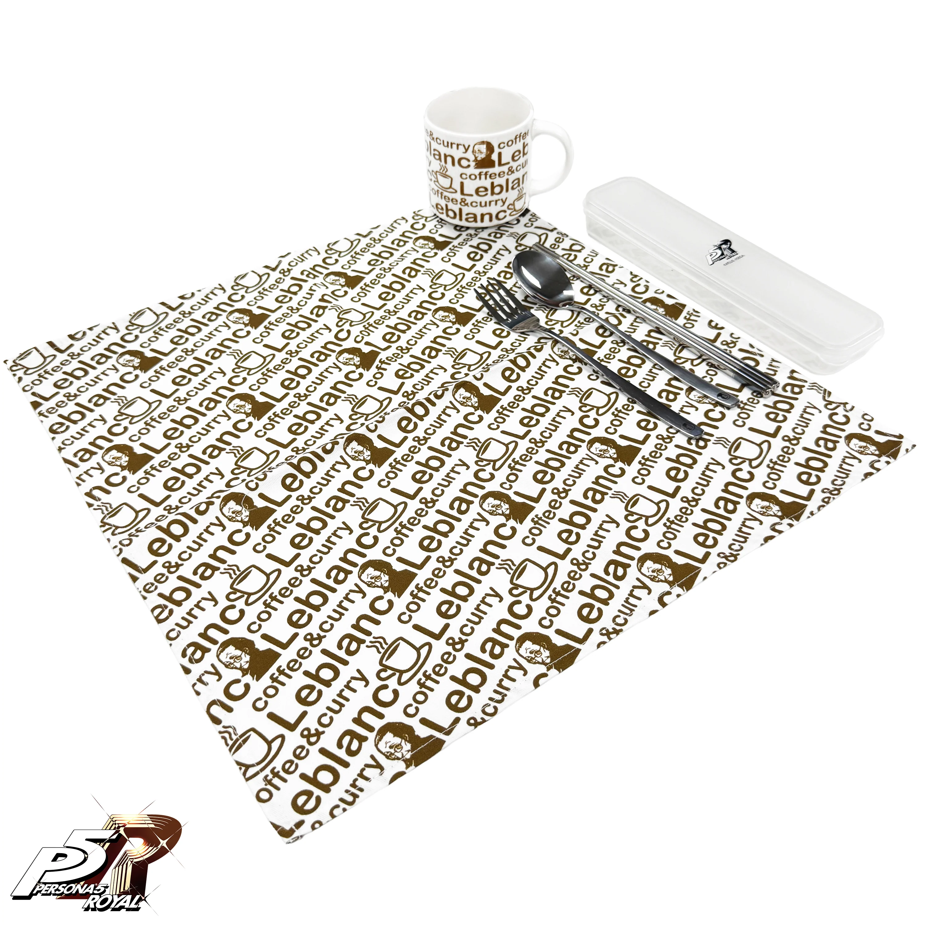 Persona 5 Royal: Coffee & Curry Leblanc Tableware Set – Monogram Pattern